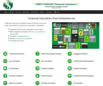 Dinkytown.com(Financial Calculators from Dinkytown.net) Screenshot