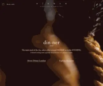Dinnerbyheston.co.uk(Dinner by Heston London) Screenshot