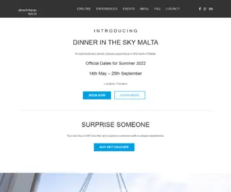 Dinnerintheskymalta.com(Dinner In The Sky Malta) Screenshot