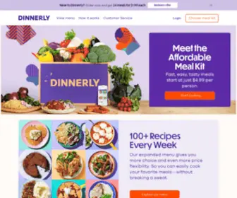 Dinnerly.com(The Most Affordable Meal Delivery Service) Screenshot
