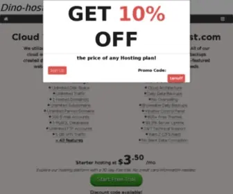 Dino-Host.com(Cloud Hosting from 3.50/month) Screenshot