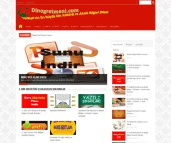 Dinogretmeni.com(Din Kültürü ve Ahlak Bilgisi) Screenshot