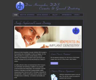 DinohernandezcosmetiCDentistry.com(Montebello Dentist) Screenshot