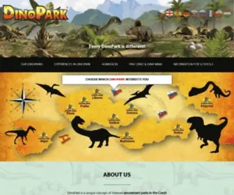 Dinopark.eu(DinoPark is a unique network introducing visitors to the mysterious world of dinosaurs) Screenshot