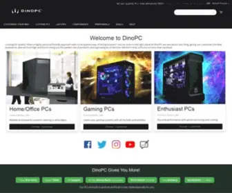 Dinopc.com(Passionate About Custom Gaming PCs) Screenshot