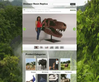 Dinosaurresinreplica.com(Dinosaurs) Screenshot