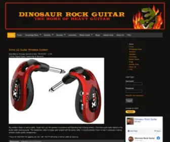 Dinosaurrockguitar.com(Dinosaur Rock Guitar) Screenshot