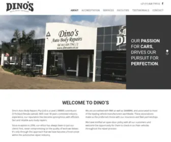 Dinosauto.co.za(Dino's Auto Body Repairs) Screenshot