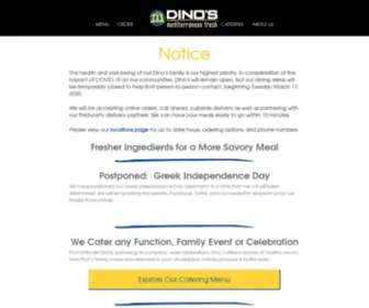 Dinosfresh.com(Dino's Mediterranean Fresh) Screenshot