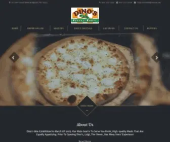 Dinospizzaandpasta.com(Dino’s) Screenshot