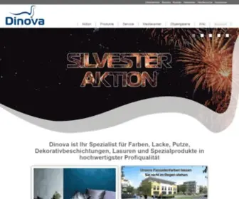 Dinova.de(Farben in Profiqualität ) Screenshot