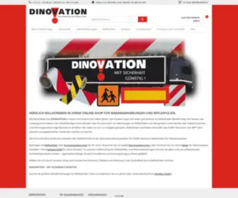 Dinovation.de(Ihr deutscher Shop für Reflexfolien und Warnmarkierungen) Screenshot