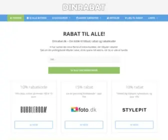 Dinrabat.dk(Din kilde til tilbud) Screenshot