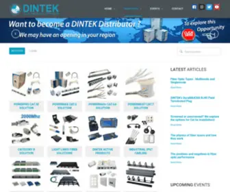 Dintekelectronic.com(Manufacturers of Cables and Connectors) Screenshot