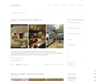Dinterio.in(Interior Designers in Hyderabad) Screenshot