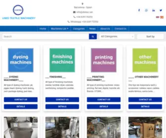 Dintex.net(Used textile machinery) Screenshot