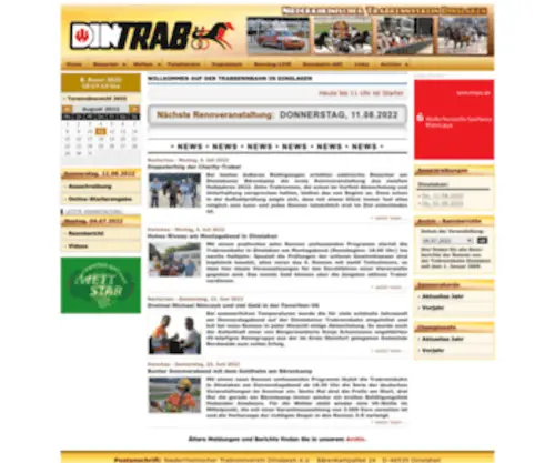 Dintrab.net(Niederrheinischer Trabrennverein Dinslaken e.V) Screenshot