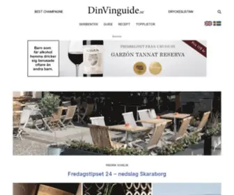 Dinvinguide.se(DinVinguide Din guide om vin DinVinguide) Screenshot