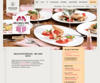 Dinzler.de(DINZLER Kaffeerösterei) Screenshot