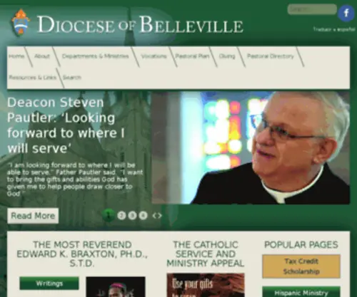 Diobelle.org(Diocese of Belleville) Screenshot