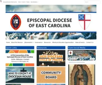 Diocese-Eastcarolina.org(Episcopal Diocese of East Carolina) Screenshot