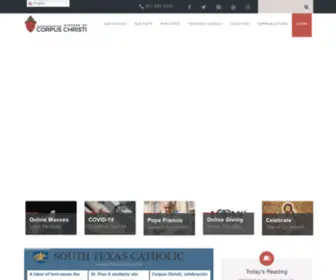 Diocesecc.org(Diocese of Corpus Christi) Screenshot