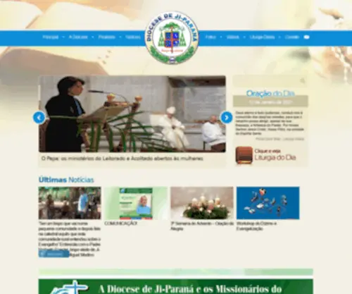 Diocesedejiparana.org.br(Diocese de Ji) Screenshot