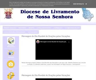 Diocesedelivramento.org(Diocese de Livramento de Nossa Senhora) Screenshot