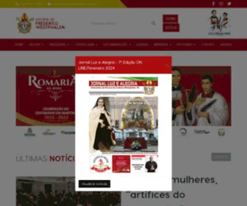 Diocesefw.com.br(Diocese de Frederico Westphalen) Screenshot