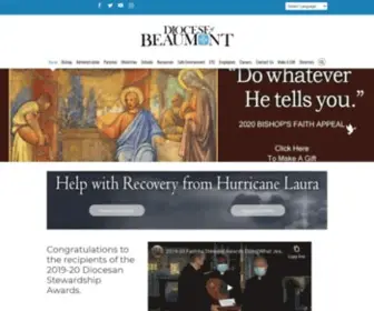 Dioceseofbmt.org(The Catholic Diocese of Beaumont) Screenshot