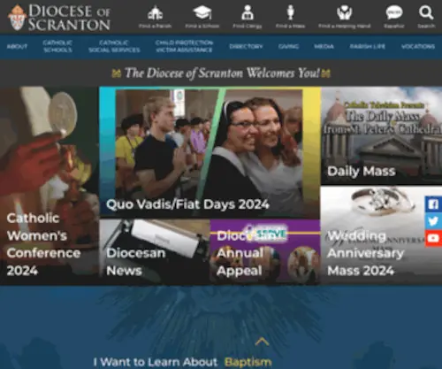 Dioceseofscranton.org(Scranton, PA) Screenshot