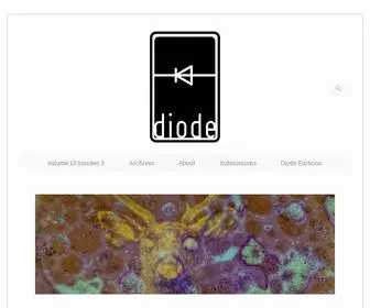 Diodepoetry.com(Diode poetry journal) Screenshot