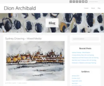 Dionarchibald.com(Australian Artist) Screenshot