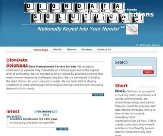Diondatasolutions.net(DionData Solutions) Screenshot