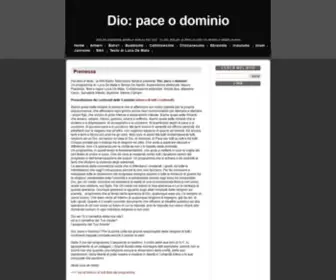 Diopaceodominio.it(Pace o dominio di Luca De Mata) Screenshot