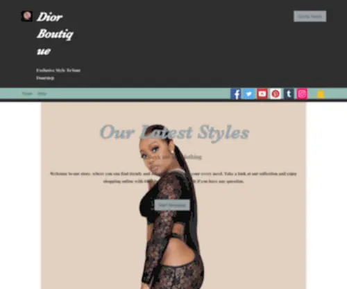 Diorboutique.online(Dior Boutique clothing) Screenshot