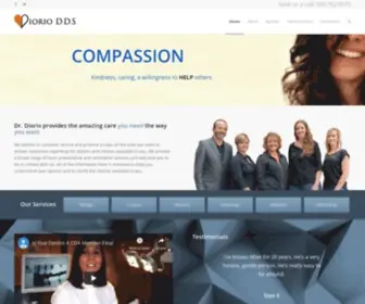 Dioriodds.com(Diorio DDS) Screenshot