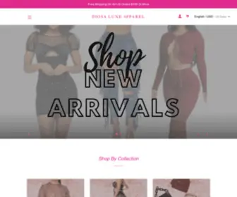 Diosaluxeapparel.com(Diosa Luxe Apparel) Screenshot