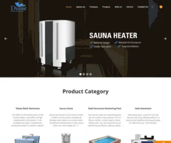 Diosauna.com(Shenzhen Dioo Sauna&Swimming Pool Equipment Co) Screenshot