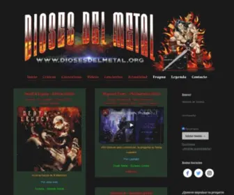 Diosesdelmetal.org(Toda la actualidad del Rock en Dioses del Metal. Críticas) Screenshot