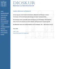 Dioskur.de(DIOSKUR) Screenshot