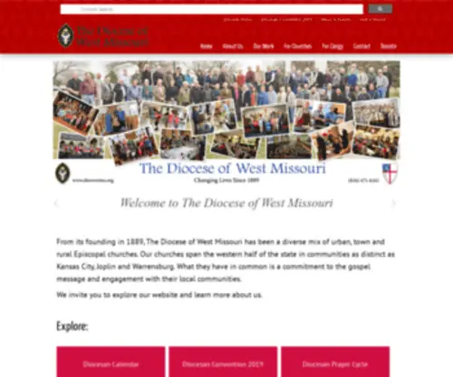 Diowmo.org(The Diocese of West Missouri) Screenshot