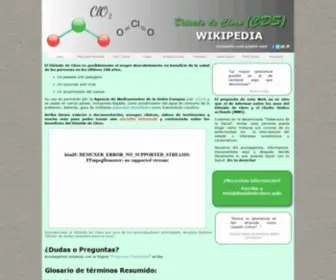 Dioxidodecloro.wiki(Información Científica Contrastada) Screenshot
