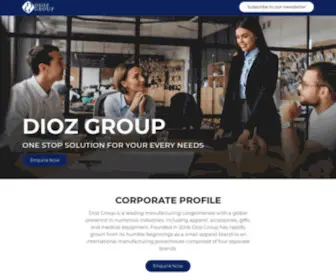 Diozgroupus.site(DIOZ GROUP OF COMPANIES) Screenshot