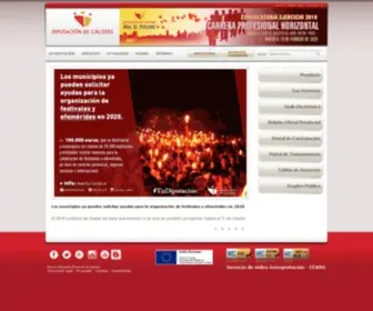 Dip-Caceres.org(Portal de Diputación de Cáceres) Screenshot