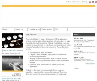 Dipartners.bg(Dimitrov Ivanov & Partners) Screenshot