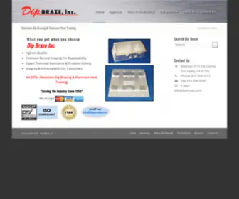 Dipbraze.com(Aluminum Dip Brazing & Aluminum Heat Treating) Screenshot