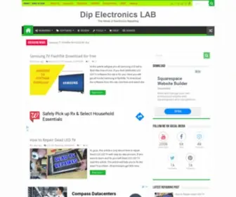 Dipelectronicslab.com(Dip Electronics LAB) Screenshot