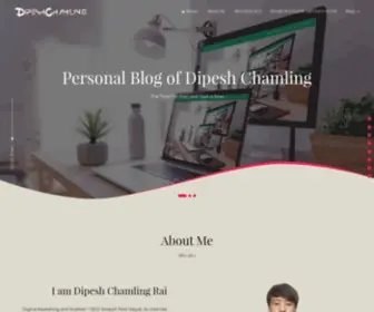 Dipeshchamling.com.np(Personal site of Dipesh Chamling Rai) Screenshot