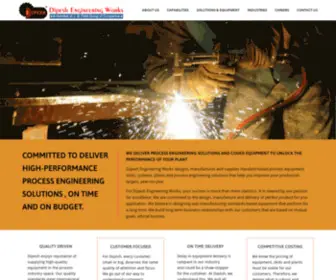 Dipeshengg.com(Dipesh Engineering Works) Screenshot